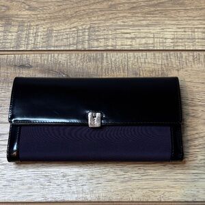 Women’s Lauren Ralph Lauren Purple and Black Wallet & Checkbook Cover